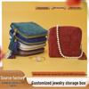 Elegant Tassel Jewelry Pouch with Zipper - Portable Organizer for Rings, Pendants, and Bracelets