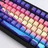 Double Shot PBT Keycaps 124 Keys Purple Dreamland Custom Keycap Set Dye Sub Backlight Key Caps For MX Switch