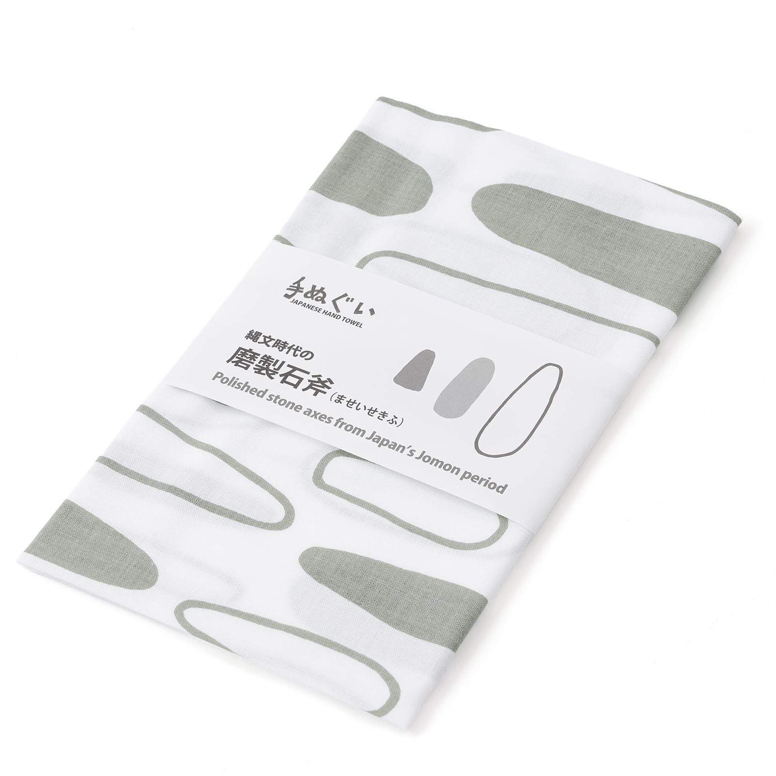 

Gururin Tenugui Hand Jomon Polished Stone Traditional Craft Japanese Absorbent (Japanese Towel) - Axe, Souvenir, Pattern, Quick-Drying,