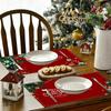 Christmas Placemat Christmas Decorations for Home Gloves Snowman Table Mat Table Decor Christmas Party Decors Linen Table Mats