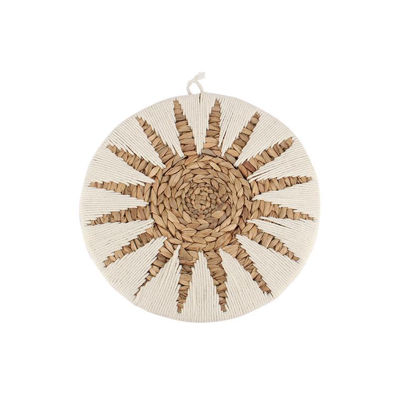 Wabi-Sabi Rattan Wall Hanging for Living Room, Bedroom, or Entryway