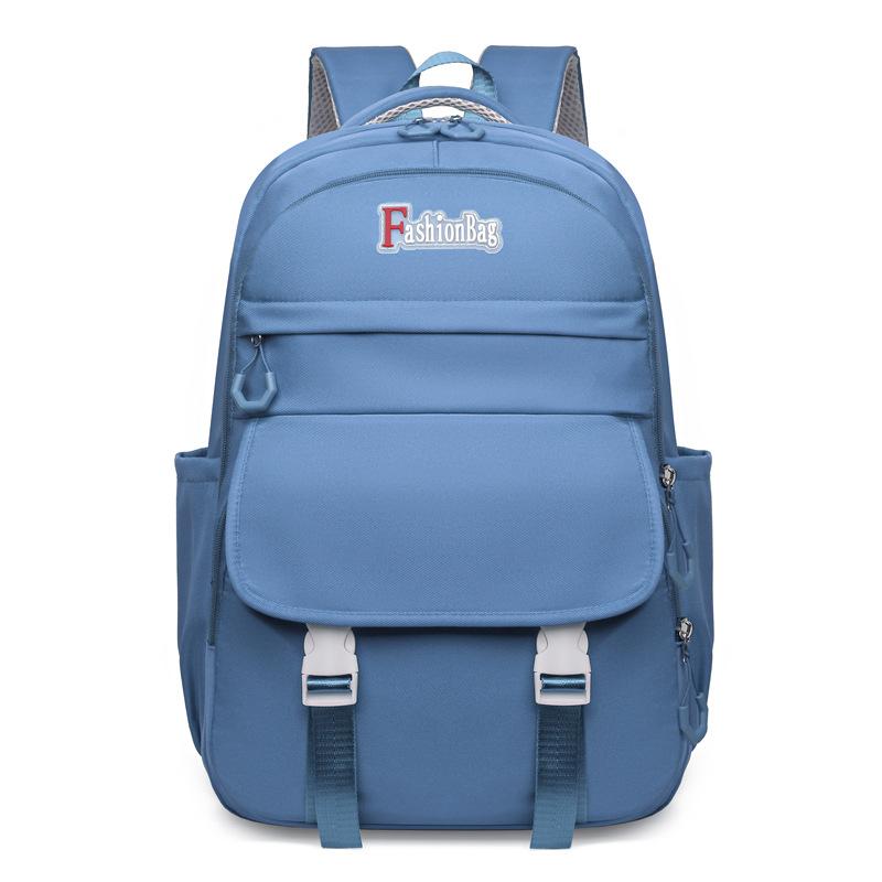 New Middle School Student Schoolbag, Men's and Women's Lightweight Spine Protection, Large-capacity Backpack, Versatile Commuter Computer Backpack