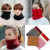 Solid Color Cashmere Winter Ring Scarf Soft Plush Warm Winter Ring Scarf  Sport Scarf
