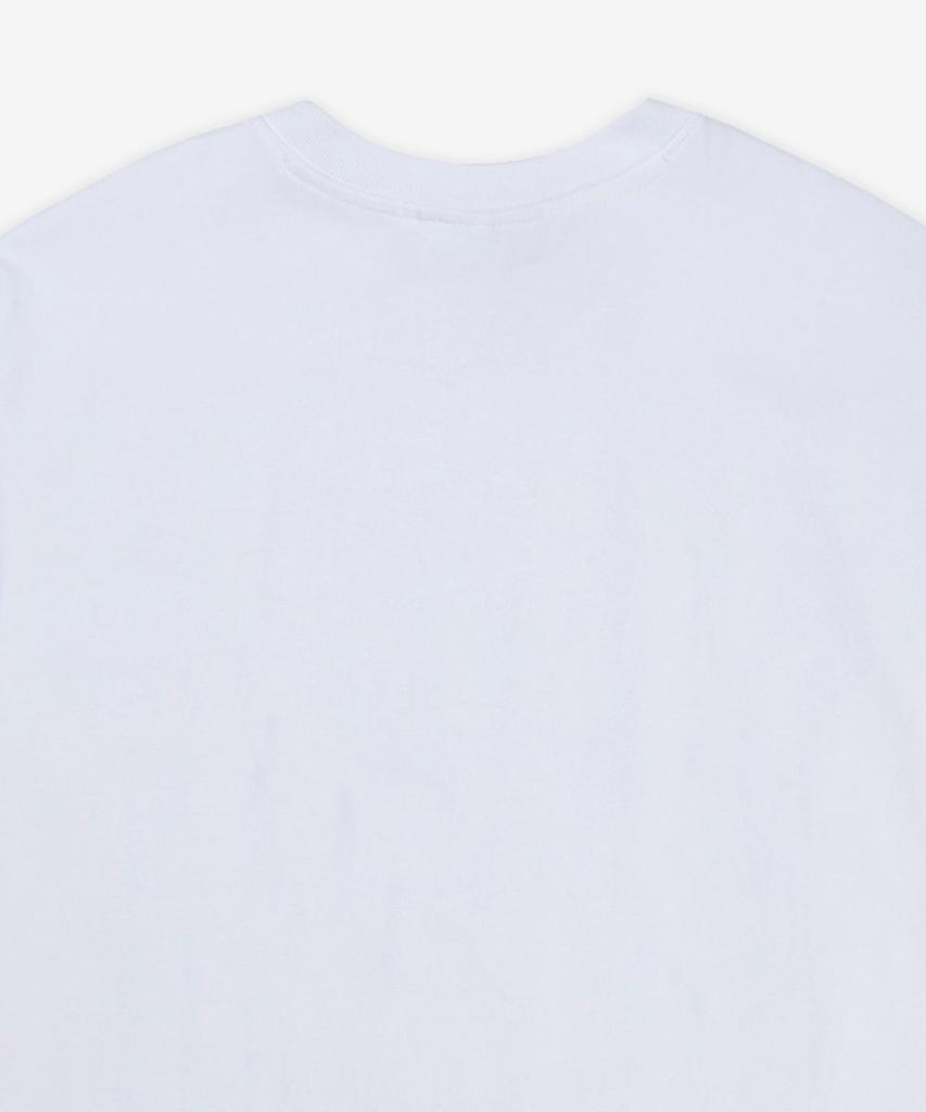 Gani Heavy Cotton Drop Shoulder Heart Short Sleeve T-Shirt - White / T4033151