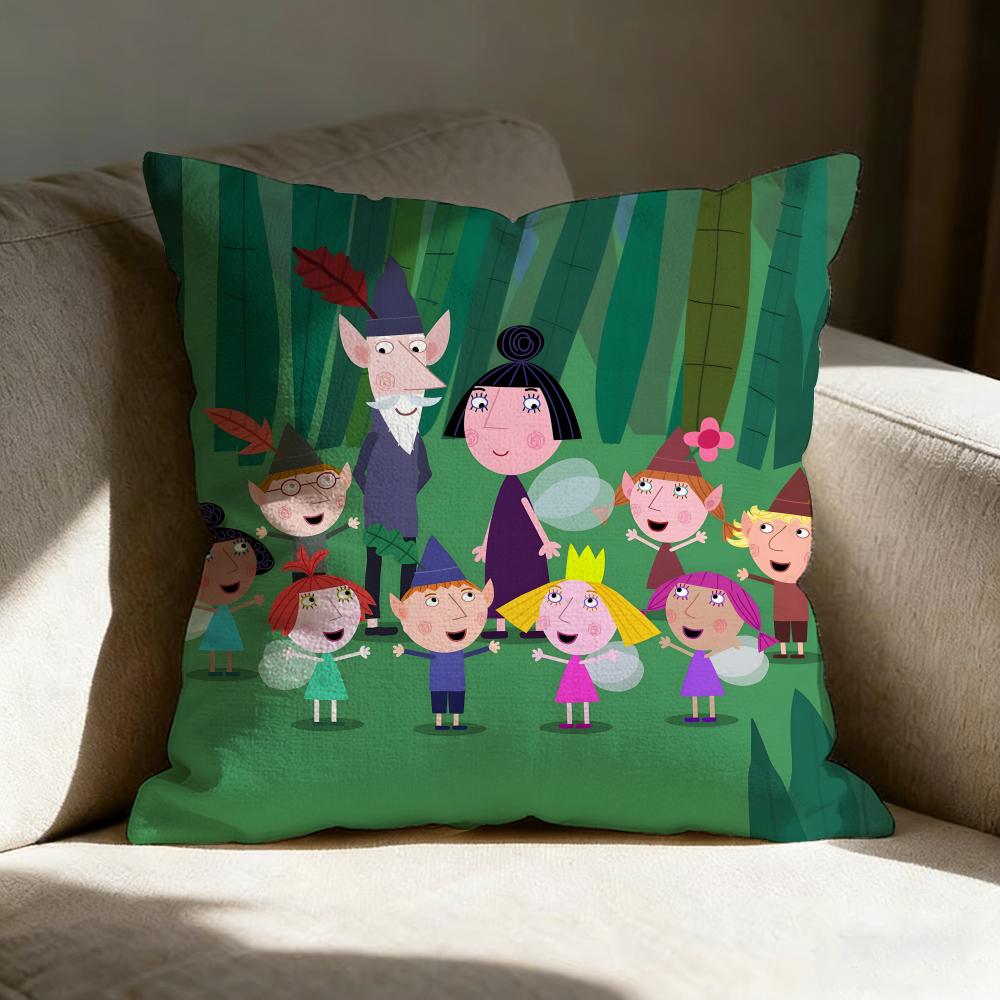 Ben En Holly's Kleine Koninkrijk Kussensloop Kussensloop, Dubbelzijdig Bedrukt, Bankkussen, Slaapkamer Hoofdeinde Kussen 60x60cm