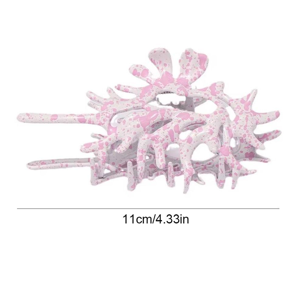 Acrylic Conch Hair Clip Geometric Hair Gripper Fashion Hair Claw Grasp  Daily