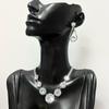 Two-Piece Set Of Zircon Necklace Women'S Light Luxury Niche Collarbone Chain High Fashion Temperament Neck Chain Accessories
