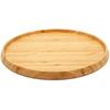 Plateau - Bredemeijer - Round In Natural Bamboo - Ø 35 Cm - Raised Edge - Brown