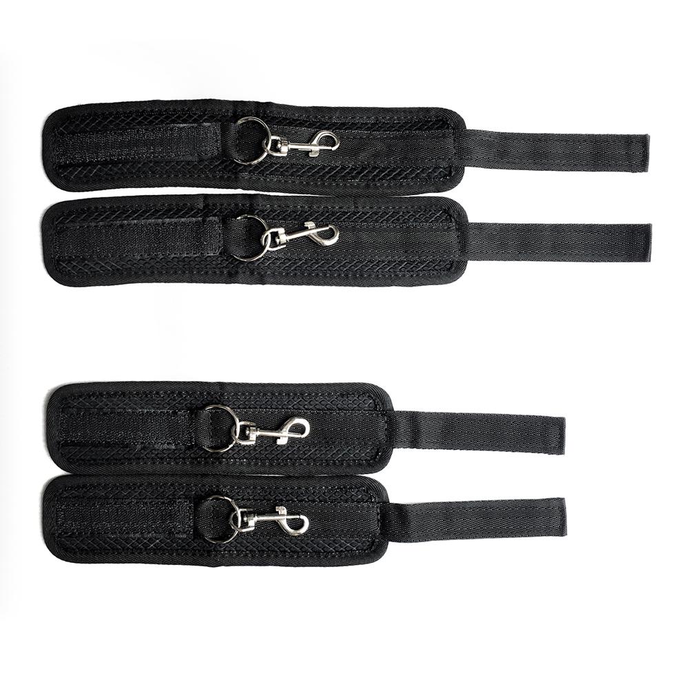 Sex Toys For Couples BDSM Bondage Set Under Bed Restraint Strap Handcuffs & Ankle Cuffs & Eye Mask Adults Games Erotic