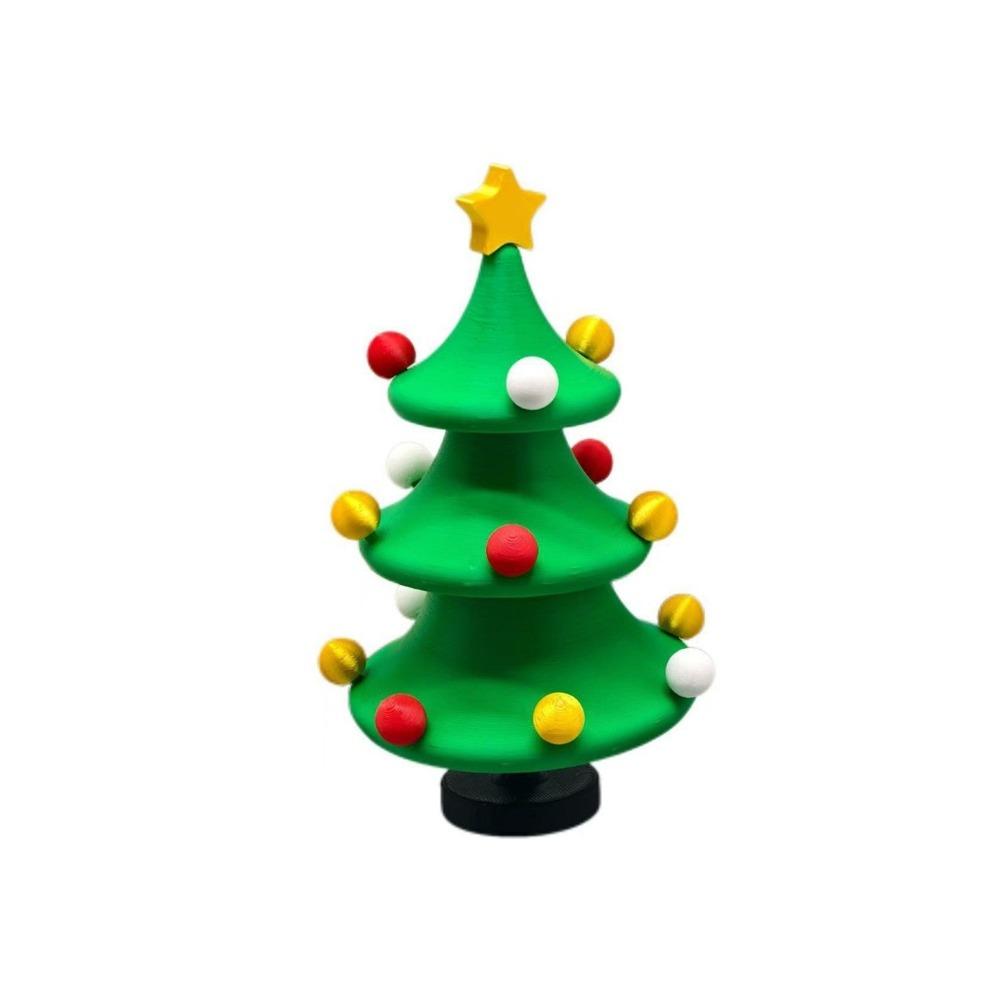 Detachable Rotating Christmas Tree PLA Christmas Tree Stress Relief Toy for Home Decor
