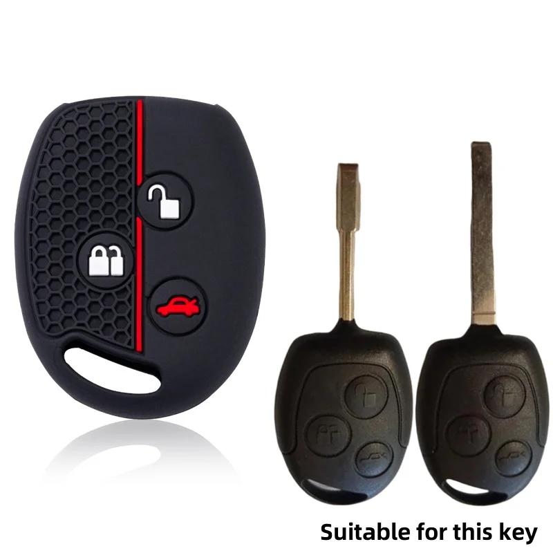 

Silicone Protection Shell For Ford Mondeo Focus Fusion Fiesta Galaxy Transit 2008 2006 2007 Car Key Case Cover Accessories