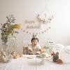 Mori-Style Wooden Birthday Photo Background & Props for 100 Days and One Year Celebrations