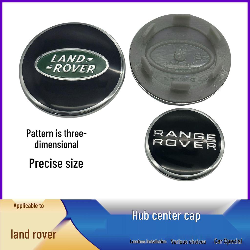 Univerzální černá krytka náboje pro kola Land Rover s logem LANDROVER
