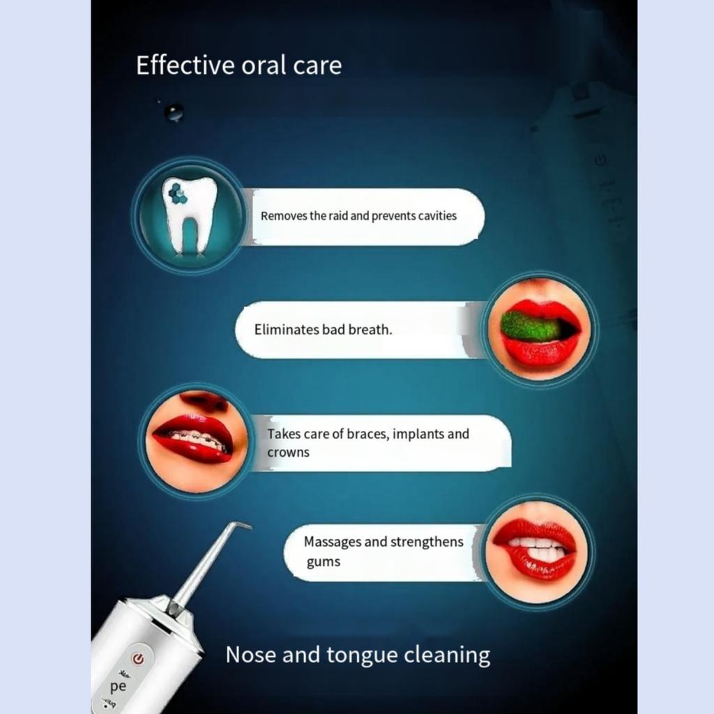 Household Electric Water PickusbCharging5Nozzle300mlLarge Capacity Water Tank2000mAhBattery