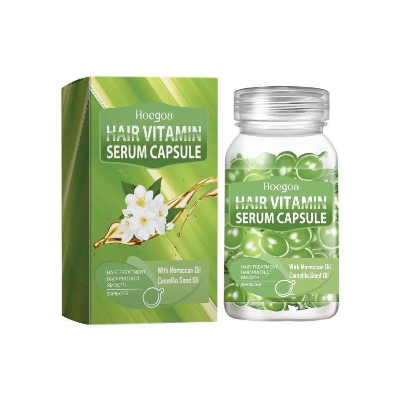 Hair Serum Keratin Complex Vitamin Capsule Oil Restore and Repair Damaged Hair Enriched with Natural Extract for Daily Use