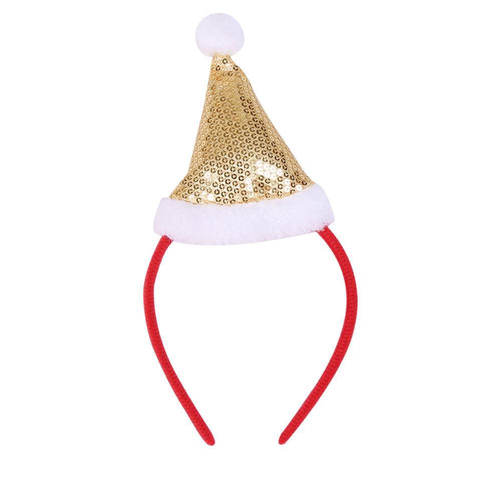 Stunning Headband Christmas Festive Party Accessory With Shimmering Sequins Available In Gold Silver Green And Colors Red