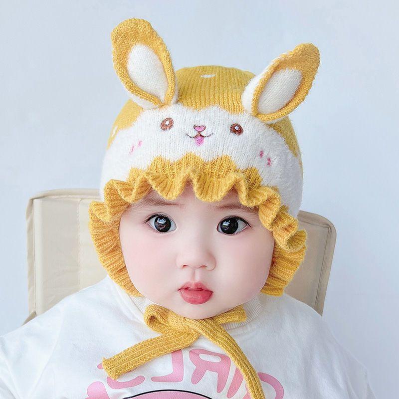 Months Baby Hat Knit Winter Autumn Adorable Animal Design Ear Flaps Newborn Infant Boys Girls Windproof Solution