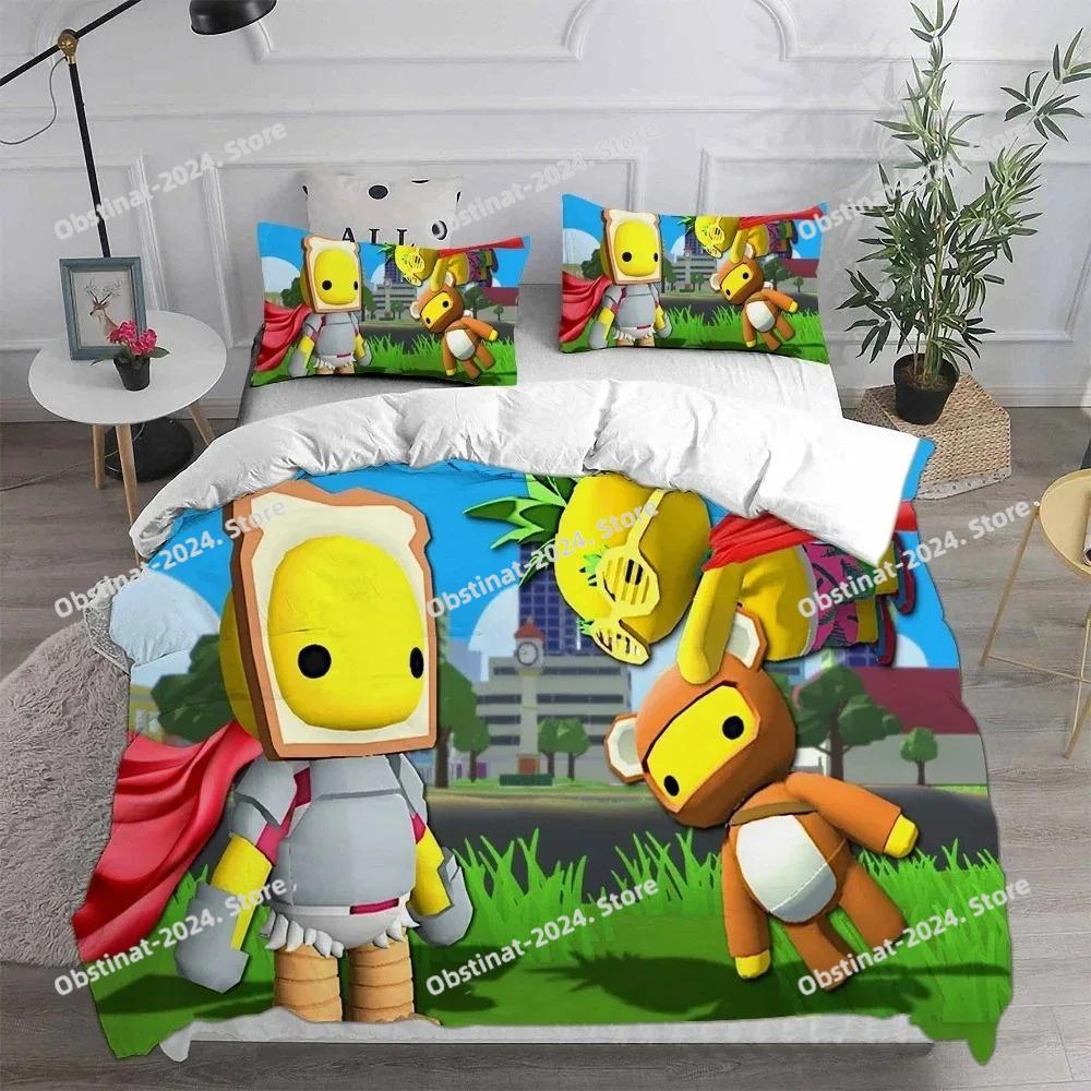 Cartoon Game Wobbly&Life Duvet Cover Pillowcase Bedding Set Adult Boys Girls Bedroom Decoration Children Gift Single Double Size