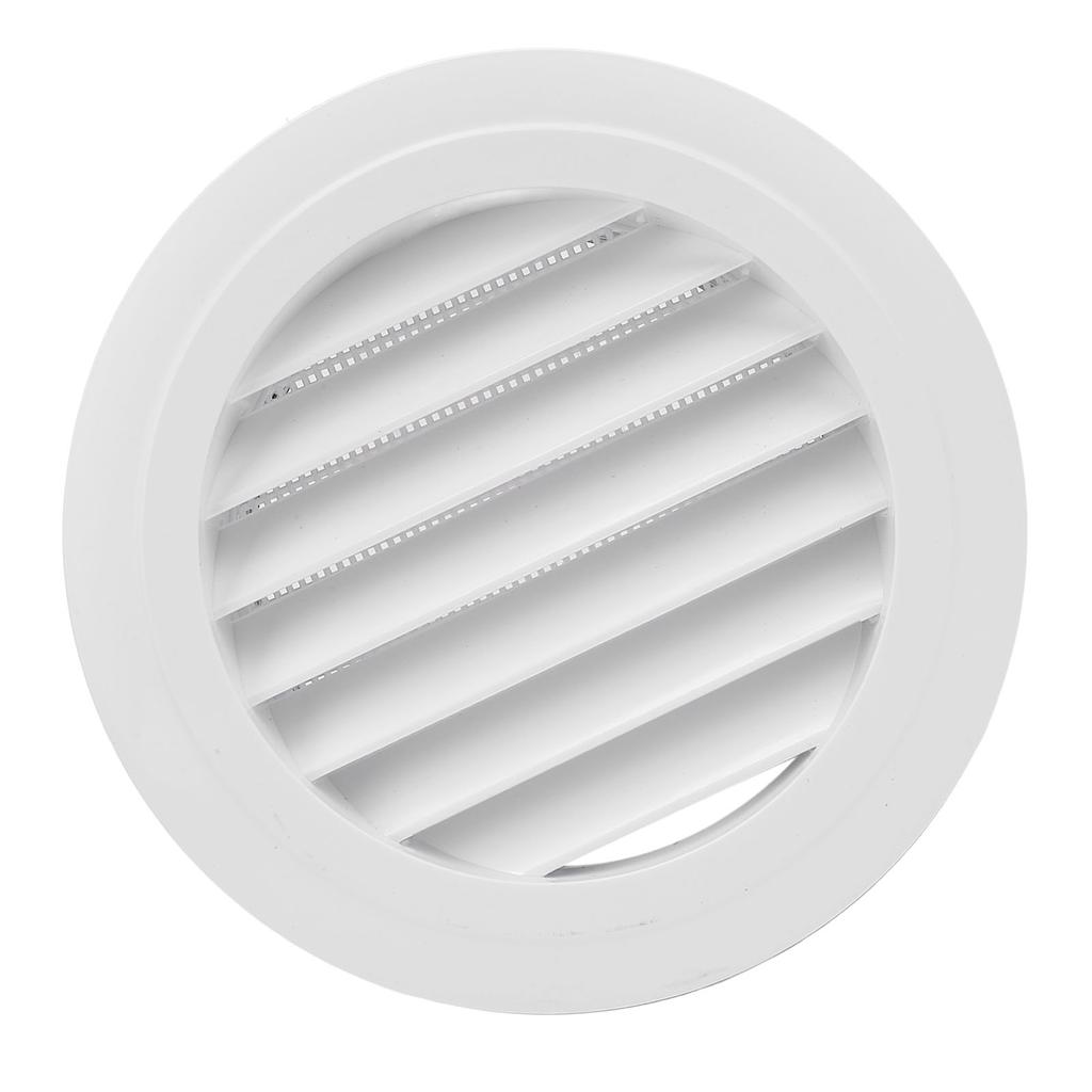150mm Round Vent Cover ABS Wall Ceiling Mount Slant Louver Grille Cover for HVAC System