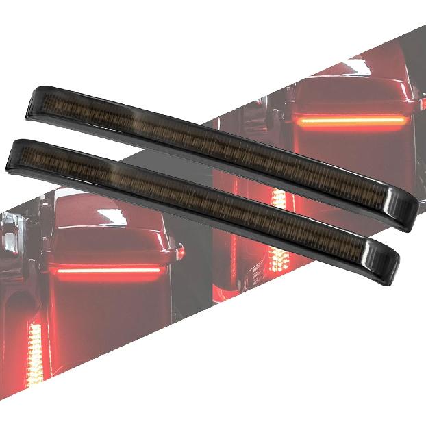 Motorcycle LED Saddlebag Tail Light Running Brake Sequential Turn Signal Lamp Fit for Harley Touring Street Gilde Road King Road Gilde Electra Glide