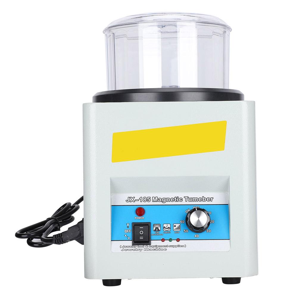 Magnetic Polishing Machine Jewelry Polisher Deburring Chamfering Fast Cleaning KT‑185EU Plug 220V