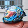ORZ-S802 motorcycle helmet,ABS men's and women's full face helmet,R50S personalized, cool, all season, big tail wing helmet DOT