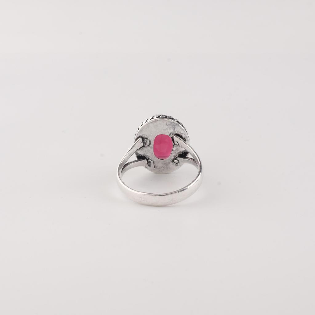 Pink Rubellite Gemstone 925 Solid Silver Handcrafted Jewelry Designer Ring For Birthday Gift RR-84-13