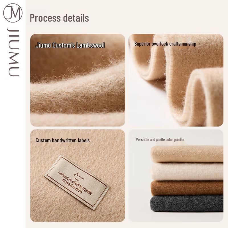 JIUMU Women's Lambswool Shawl Scarf