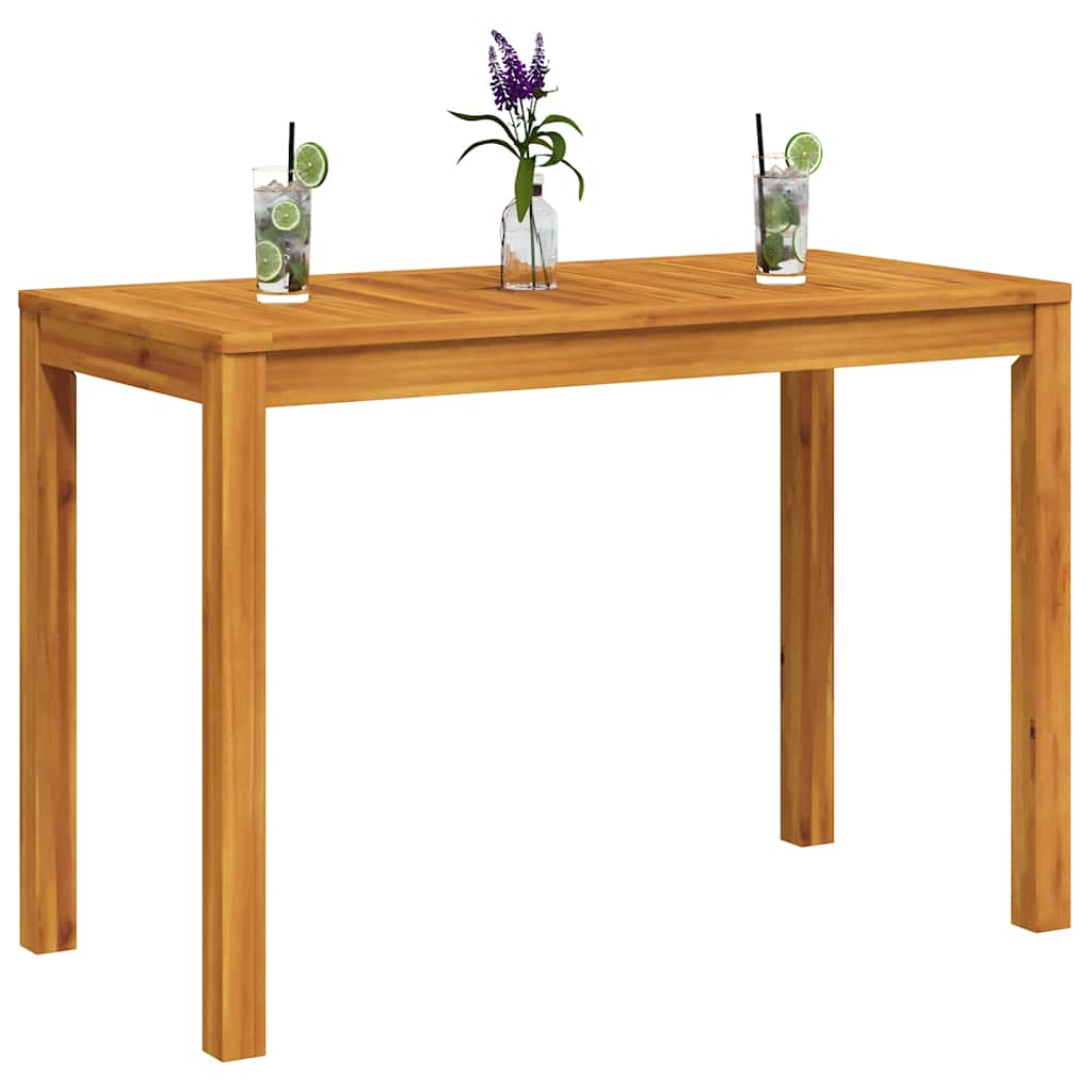 Garden Dining Table 110x55x75 Cm Solid Acacia Wood