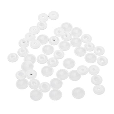 1000 Set Zararsız Reçine Çıtçıt Seti Çocuk Giysileri Yorgan Kılıfı Düğme Presli(Beyaz T3)