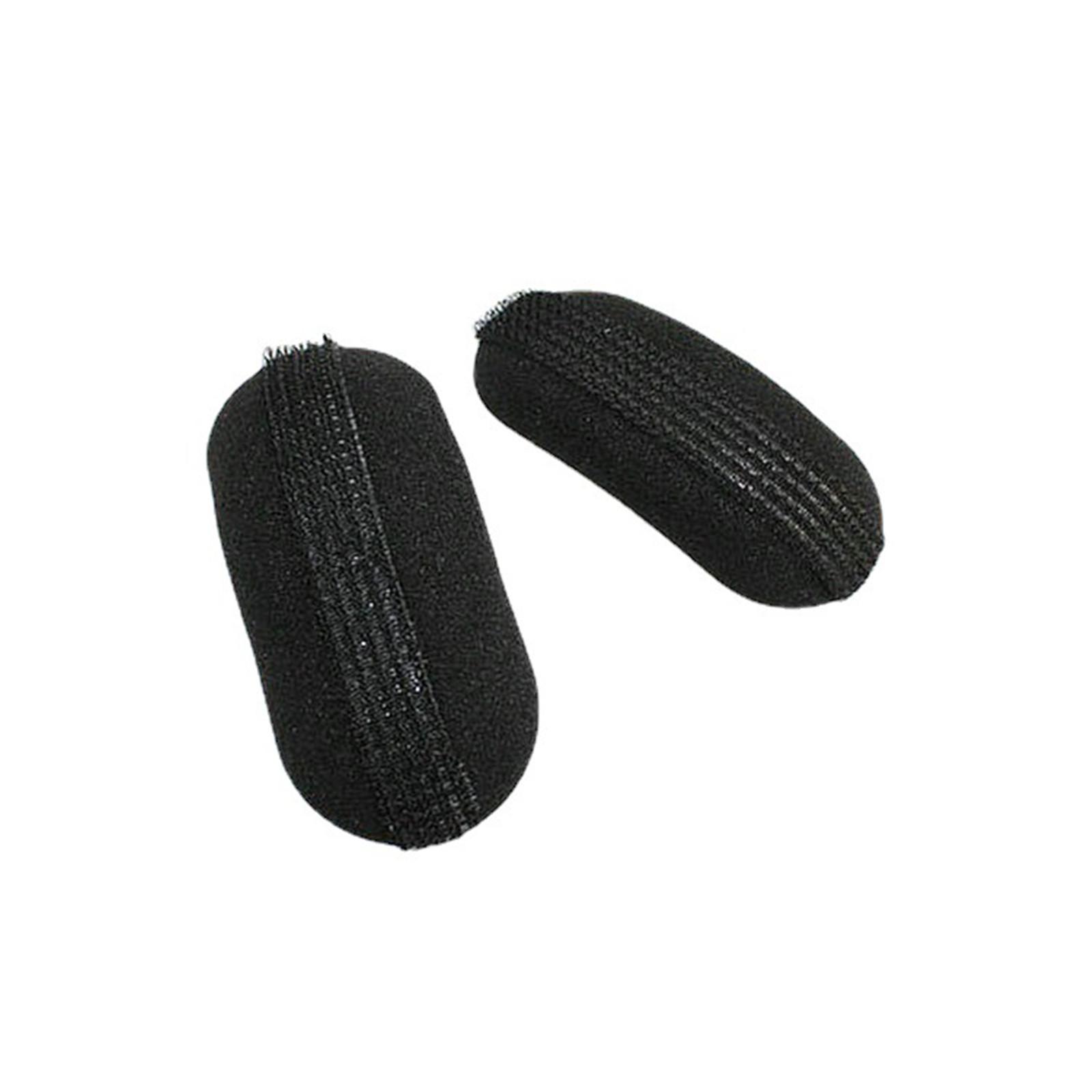 

2 шт. принцесса парикмахерские шишки бахрома заколка для волос объемная вставка губка Bump Up One Size чёрный