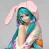 15CM Anime HATSUNE MIKU Figure Noodle Stopper Figure Rabbit Ear Pajamas Model Toy Doll Aciton Figure Collection Gifts PVC