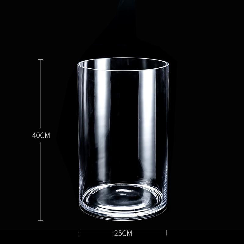 Bardzo Duży Przezroczysty Szklany Wazon do Salonu lub na Stół Jadalny - Idealny do Bambusa, Suszonych Kwiatów i Aranżacji Wodnych