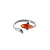 Classical Art Auspicious Gradient Fortune Koi 925 Sterling Silver Jewelry Personality Carp Fish Animal Opening Rings   R213