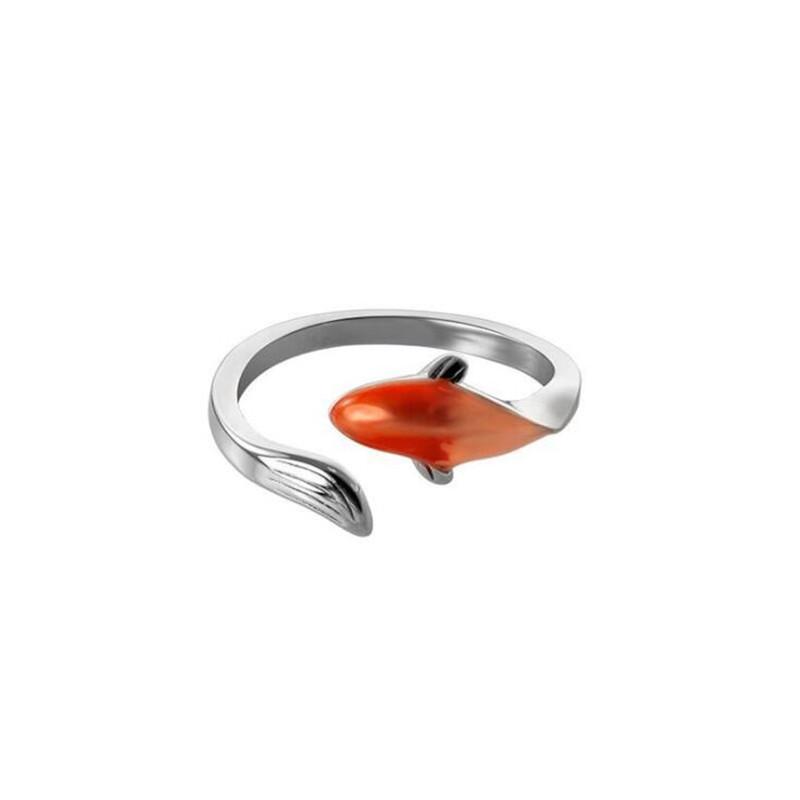 Classical Art Auspicious Gradient Fortune Koi 925 Sterling Silver Jewelry Personality Carp Fish Animal Opening Rings R213