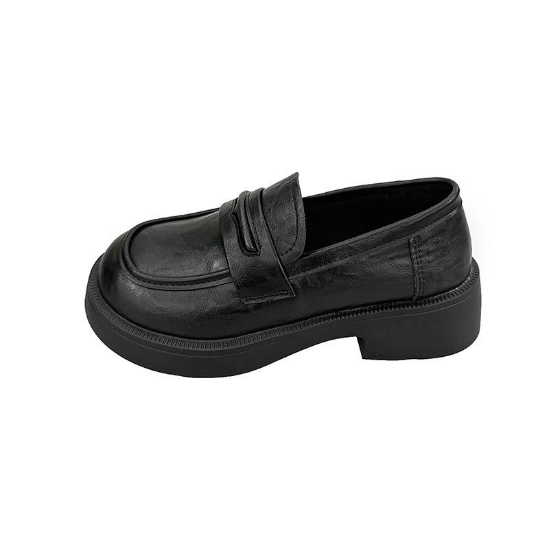 Brown Women s Platform Spring and Autumn Uniform Small Leather Shoes College Mary Jane Single Shoes with Skirt 35 3640₽