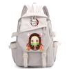 Anime Demon Slayer Ryggsekk Back To Schoolbag for Boy Girl Bookbag for Kid Gaver Menn Dame Reisebag Stor kapasitet ryggsekk