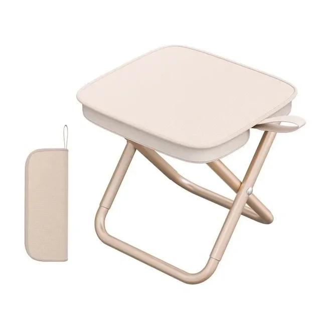 

D2 Outdoor Folding Camping Chair Pencil Case Small Horse Tie Pocket Stool Portable Fishing Stool Tourism Leisure Travel Chair хаки