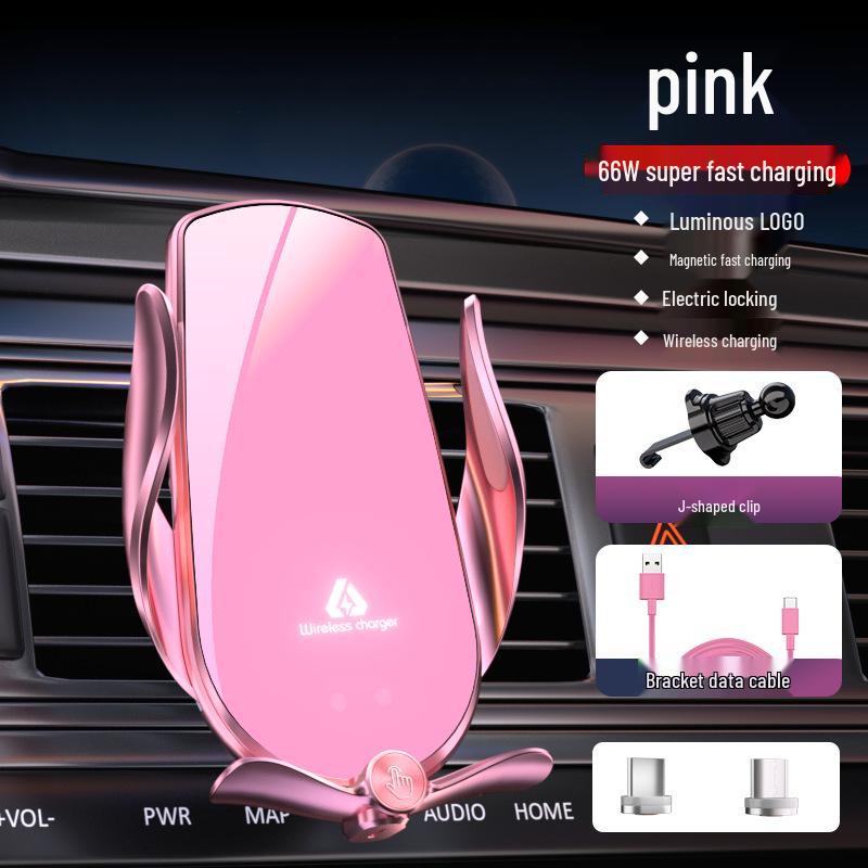 

Magic Clip M4: 66W Magnetic Wireless Car Charger & Smart Phone Holder with Fast Charging and Flameout Induction.