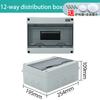 HT Series Junction Box 2/3/5/8/12/15/18/24WAY PC Plastic Outdoor Electrical IP65 Waterproof Distribution Box Switch Box Fuel Injectors 6