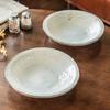 Thick Straw Hat Bowl Retro Style Old Ceramic Bowl Tableware Steak Pasta Bowl Household Vegetable Bowl Salad Bowl