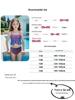 Girls' Mermaid Gradient Two-Piece Swimsuit Party Costume