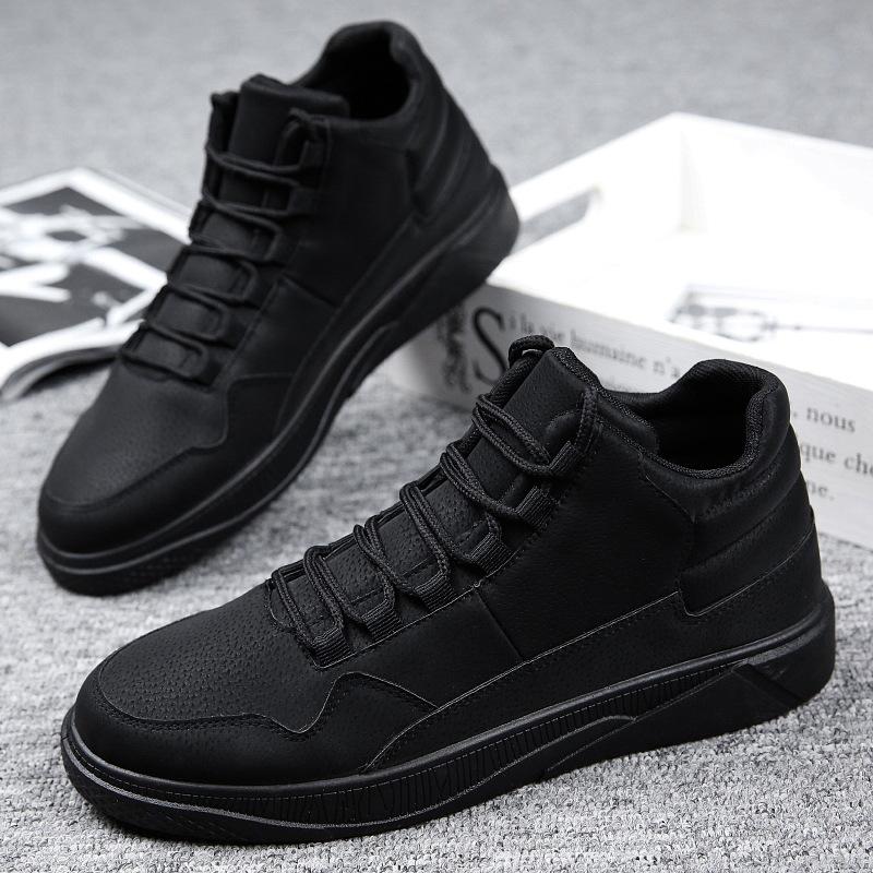 36-46 High-top board shoes New men's Korean version of velvet casual shoes Student fashion personalized sports casual men's shoes