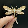 Classic Rhinestone Dragonfly Brooches for Women Unisex Insect Pins Friend Event Party New Gifts Jewelry Decoration Accessories