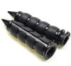Pair Durable 1" Aluminum&Rubber Motorcycle Hand Grips For Cable Throttle Control