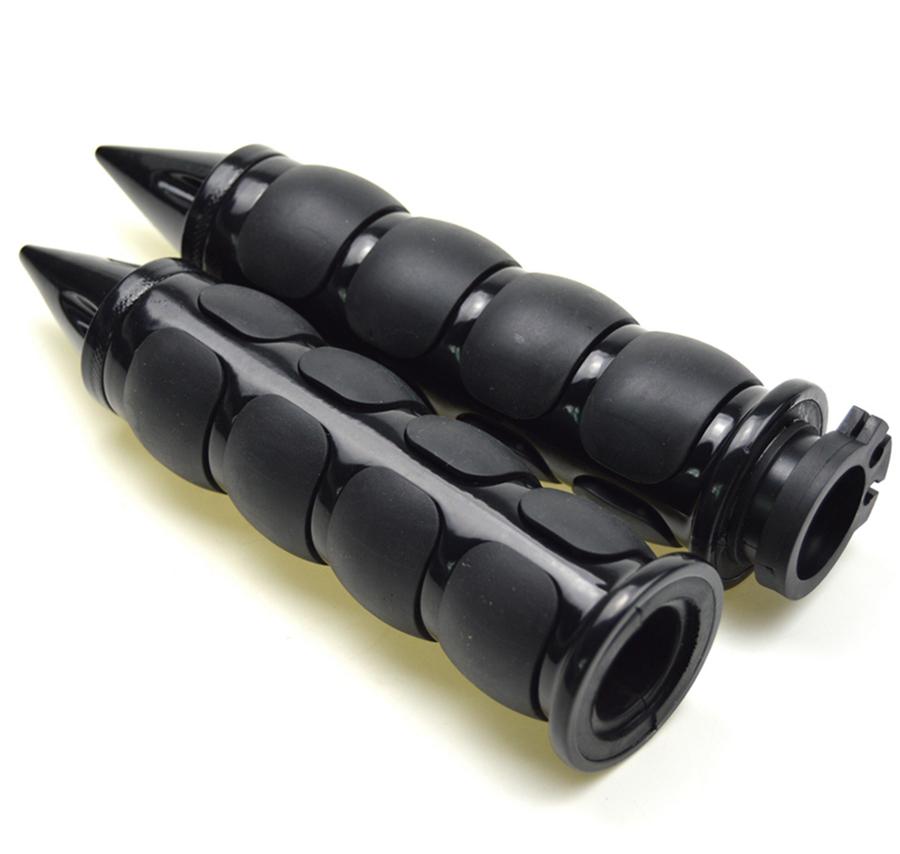 

Pair Durable 1 Aluminum&Rubber Motorcycle Hand Grips For Cable Throttle Control