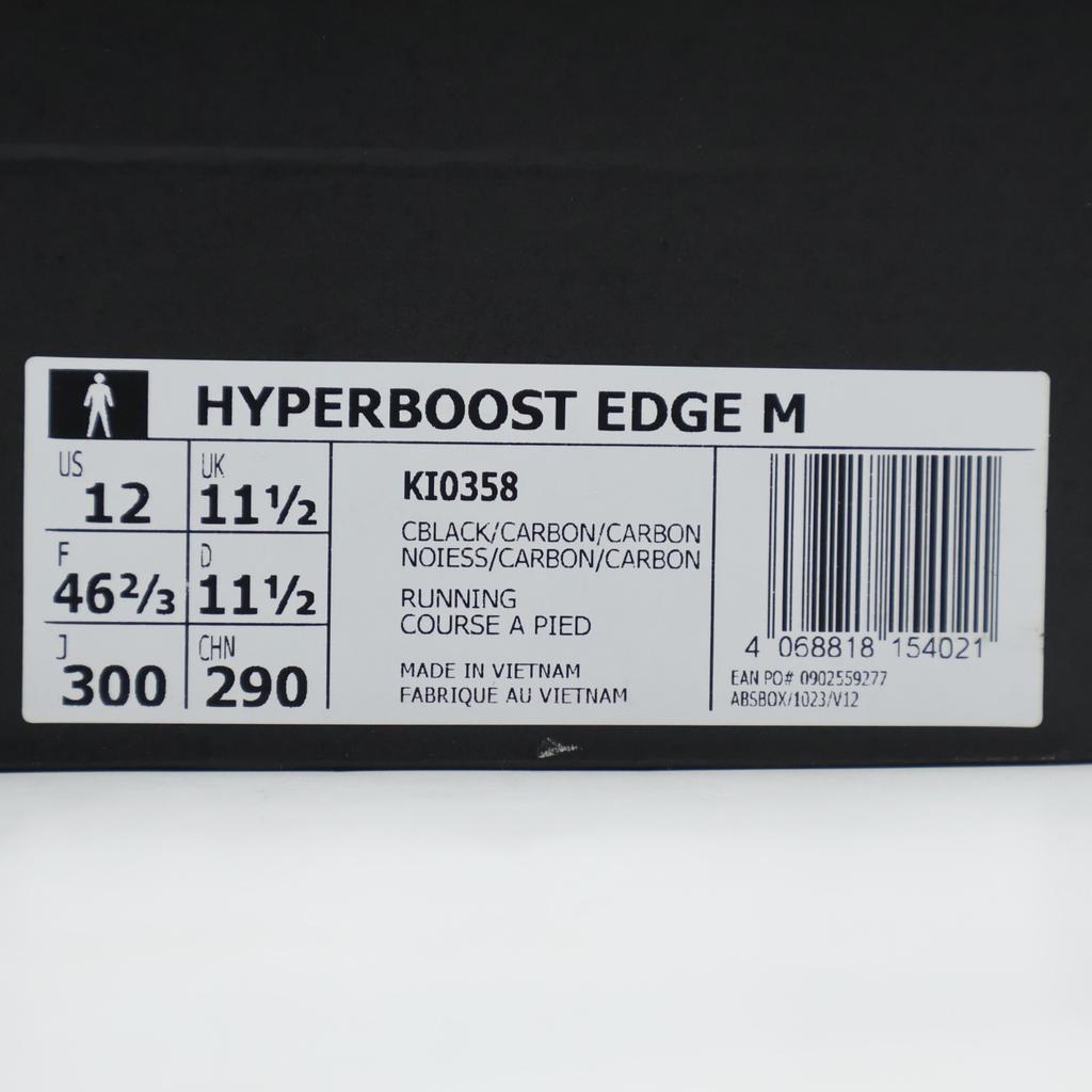 KI0358 Adidas Hyperboost Edge Core Black Carbon (Men's)