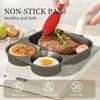 Non Stick Egg Omelette Cooker Pan Titanium Coating Versatile Breakfast Skillet for Eggs Pancakes Crepes Sandwiches Frying Pan