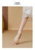 Summer Backless Chunky Heel Sandals for Women – Cross and Single Strap Open Toe with Soft Thick Sole.