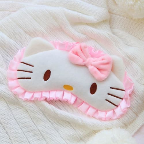 My Melody Hello Kitty Eye Mask, Cute Sleep Aid, Father's Day Gift, Lover, Mother, Birthday Gift, Soft To the Touch, No Pressure, Cute Item, Gift, Unof